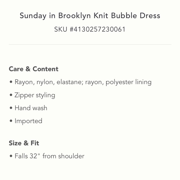 ✨ Anthropologie Knit Bubble Dress Sz XLP - Picture 10 of 10